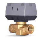 2 Way / 3 Way Brass Motorized Zone Valve 1.6MPA For Cold And Hot Water