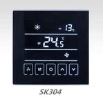 220V Central Air Conditioner Thermostat / Black Touch Screen Room Thermostat