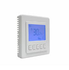 Digital LCD Room Thermostat HAVC Fan Coil Unit 3A Current Load ABS Material
