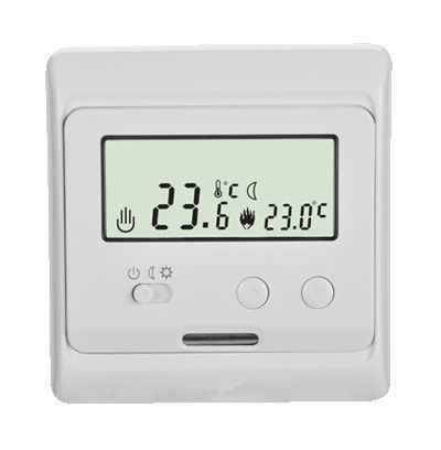 Digital Heated Floor Thermostat 16a Floor Sensor For Home , 2 Watt Power