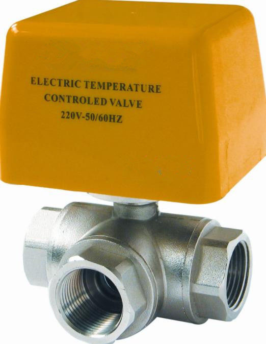 High Precision Brass Electric Ball Valve / Electrically Controlled Water Valve