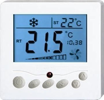 Flush Mounted Underfloor Heating Programmable Thermostat Digital Fan Coil Thermostat