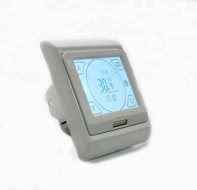 E91.716 Programmable LCD Touch Screen Thermostat With Self Extinguishing PC