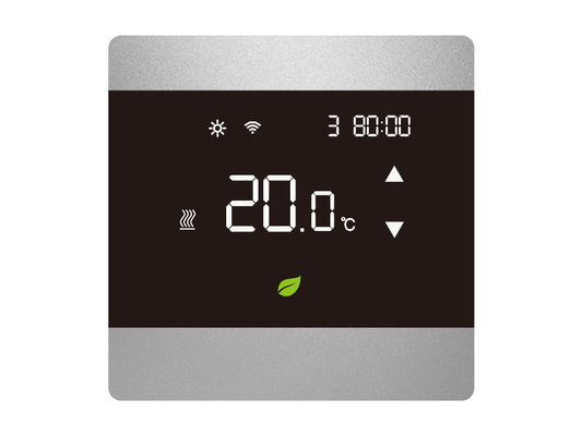 Intelligent LCD Touch Screen Thermostat / Digital Wall Thermostat CE Certification with Anti-flammable PC