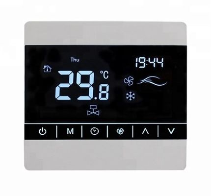 Programmable Fan Coil Touch Screen Thermostat With Large LCD Screen Display