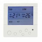 White Wall Mounted AC Digital Room Thermostat With CE Certificate