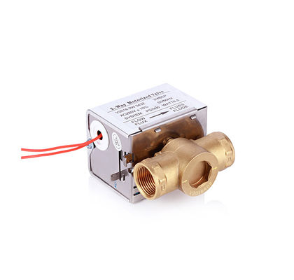 Spring Return Motorized Zone Valve Forged Brass For Domestic Heating System