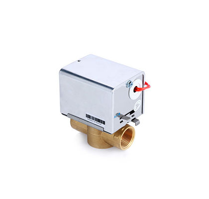 Spring Return Motorized Zone Valve Forged Brass For Domestic Heating System