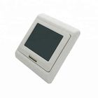 LCD Display Touch Screen Heating Thermostat E91 IP20 With 16A Current Lode