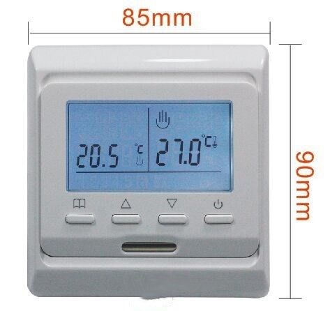 16A Digital Programmable Thermostat For Electric Heat / Underfloor Heating Digital Thermostat