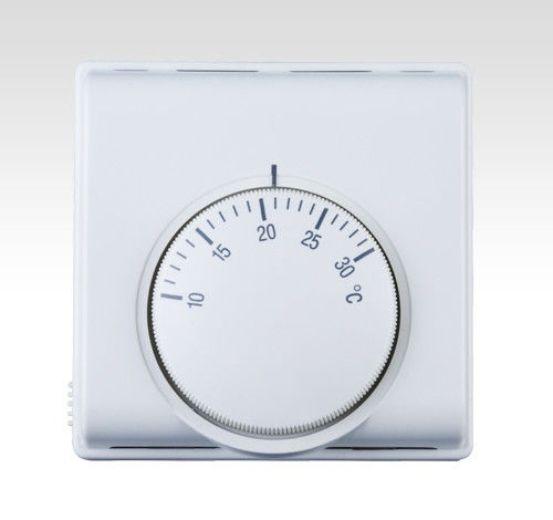 Mechanical Style Heated Floor Thermostat Flush / Wall Mounted 84*84*39mm