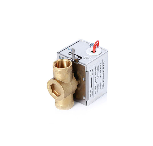 Spring Return Motorized Zone Valve Forged Brass For Domestic Heating System
