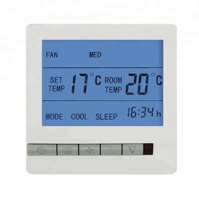 Large Display Remote Control Digital Room Thermostat For Fan Coil Unit